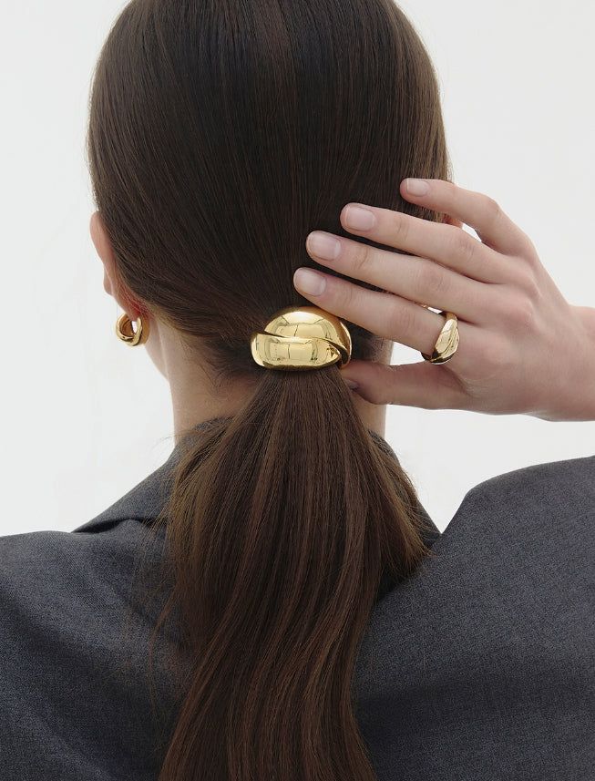 hyeres lor（イエール・ロール）の「26SS★ Plump Twist Ponytail Hair Tie（Hair Accessories）」