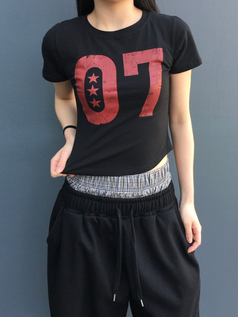 Vintage Seven Star Crop Top (3c)