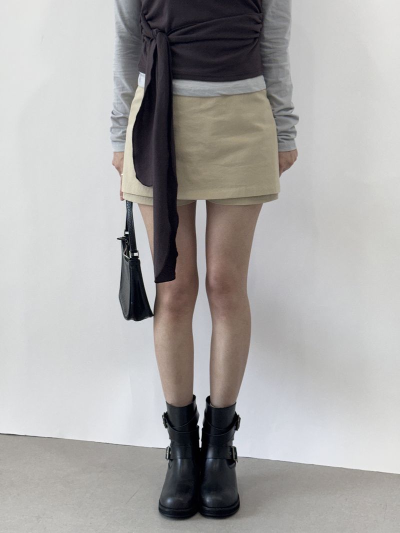 ROIA（ロイア）の「Pche mini skirt pants skirt trousers（Skirts）」
