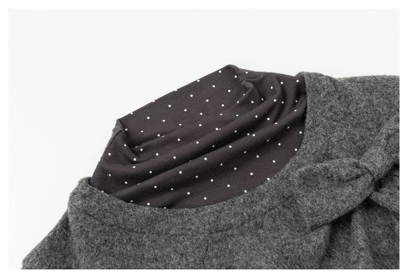 Grunge Layered Polka Dot Sweatshirt