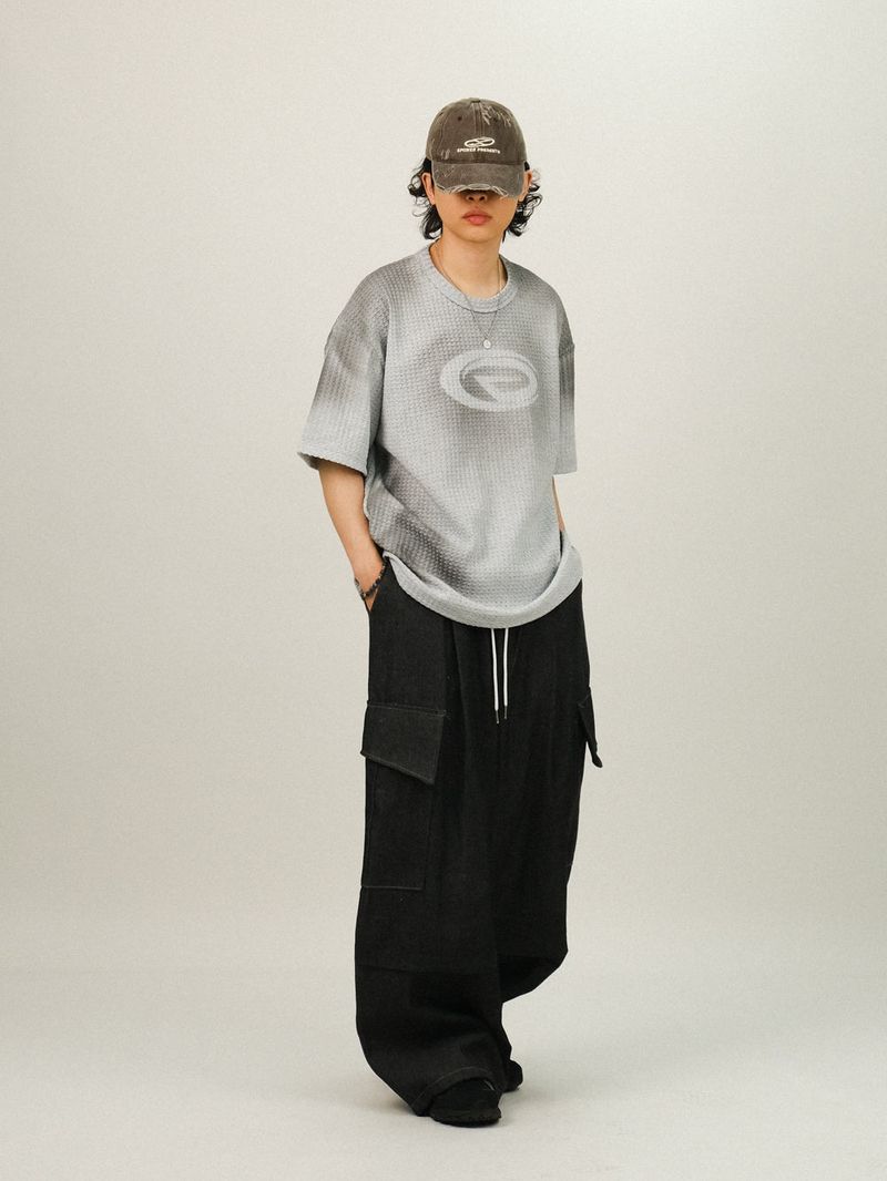 ZE Embo Vintage Printing Half T