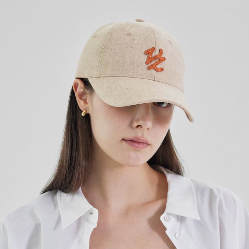 Flow VZ Leather Patch Ball Cap Natural