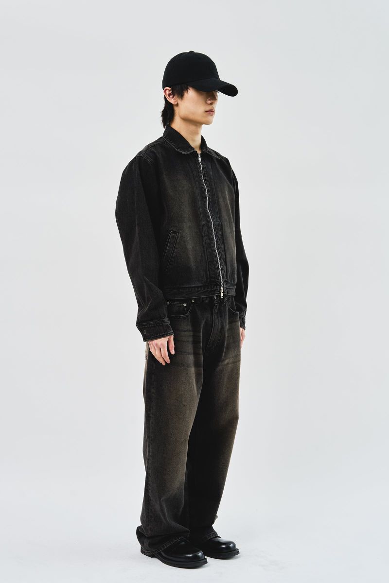 Norten Washed Denim Jacket_Washed Black