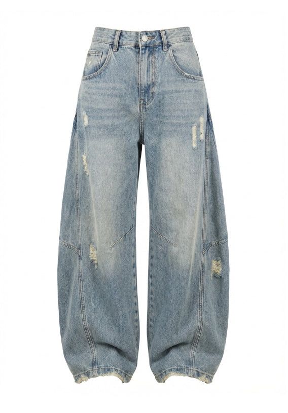 EEUN（イウン）の「Cotton Blue Vintage Denim Pants（Pants）」