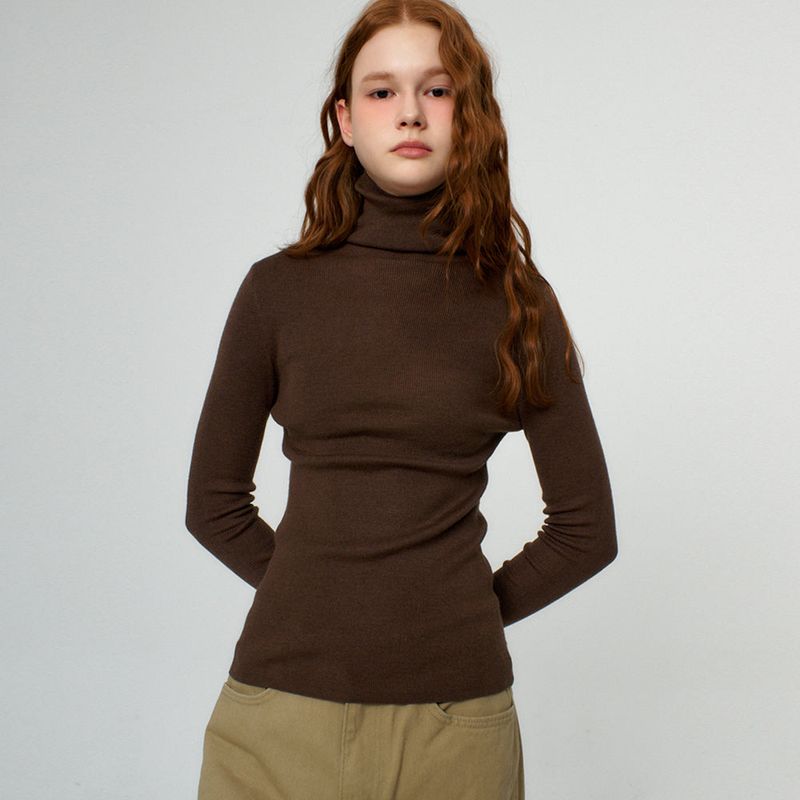 Basic Turtle Neck Knit_5Color