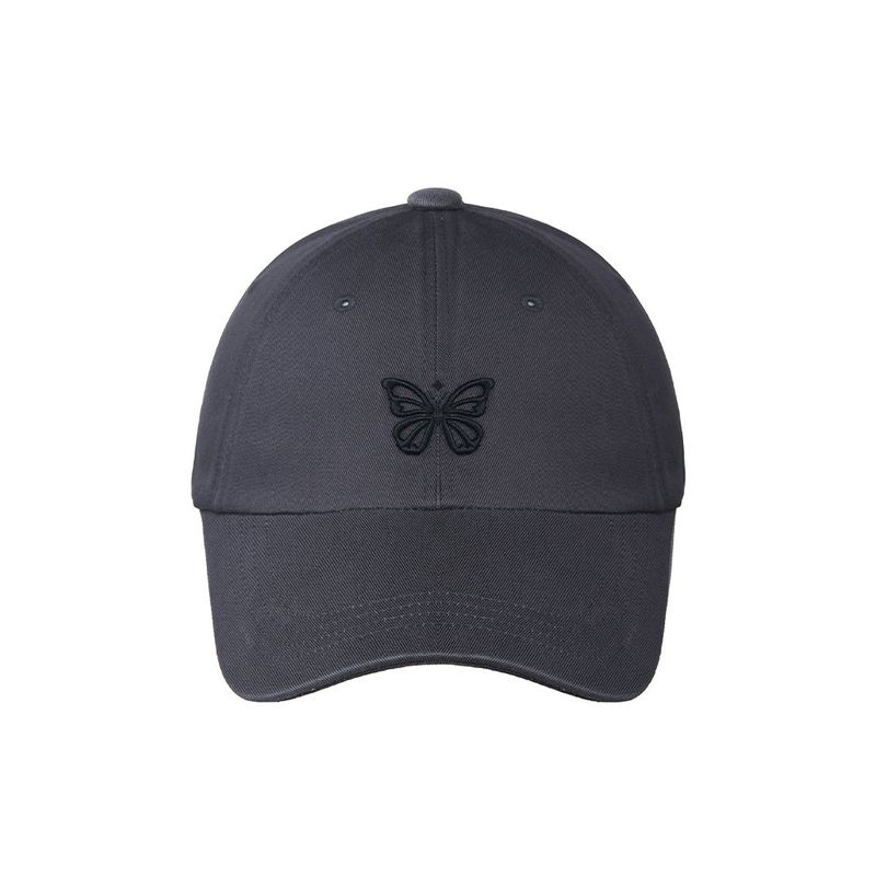 NICK&NICOLE(ニック&ニコール)の「MINI BUTTERFLY BLINK BALL CAP_CHARCOAL BLACK(Hats)」