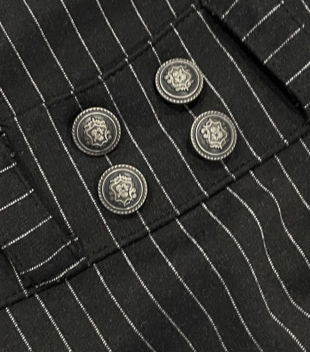 Antique button bootcut slacks