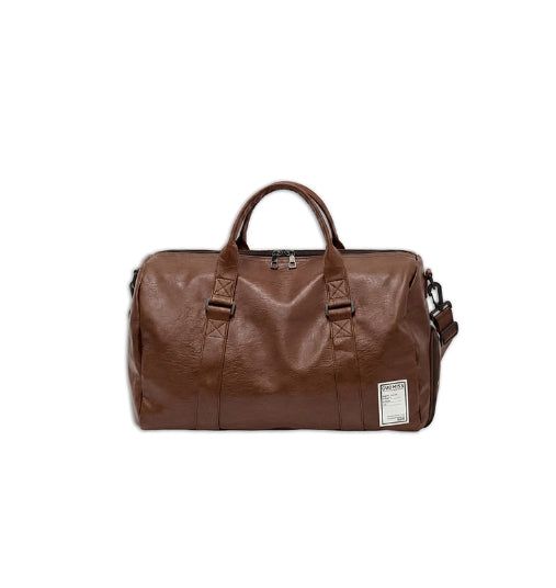 Boarding Leather Boston Bag
