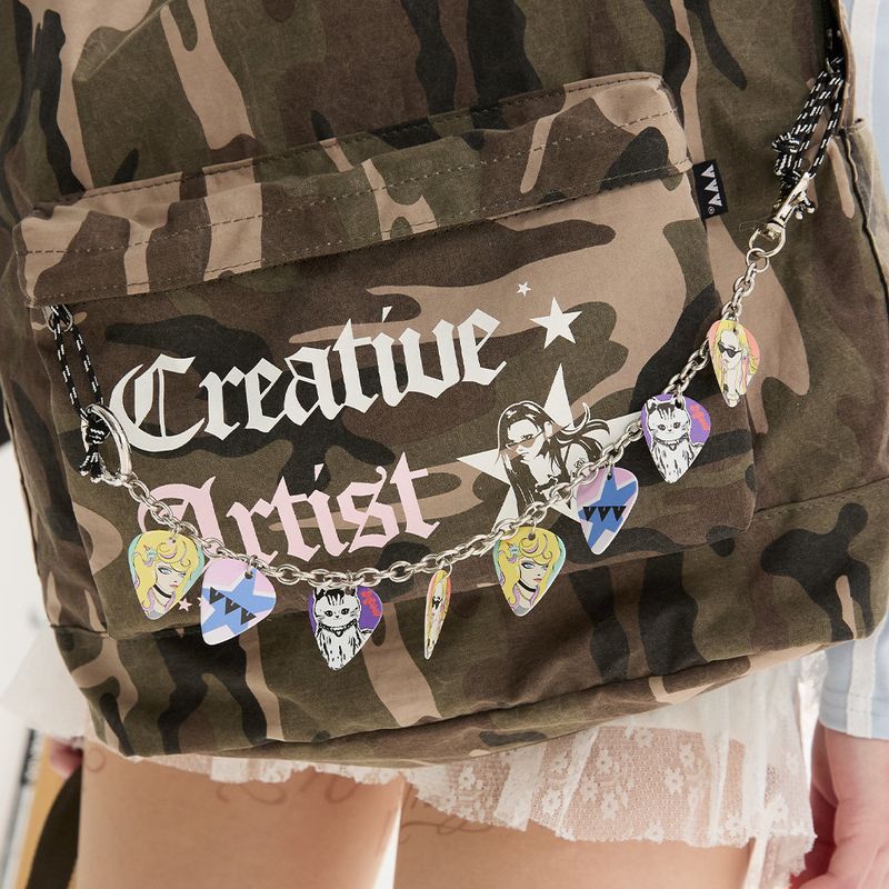[SET] Funky Logo Two Way Pick Keyring _ Mix