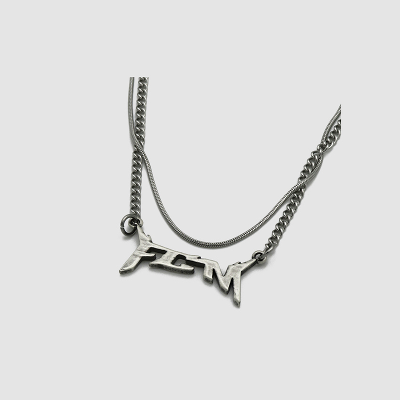 LAYERED LOGO NECKLACE