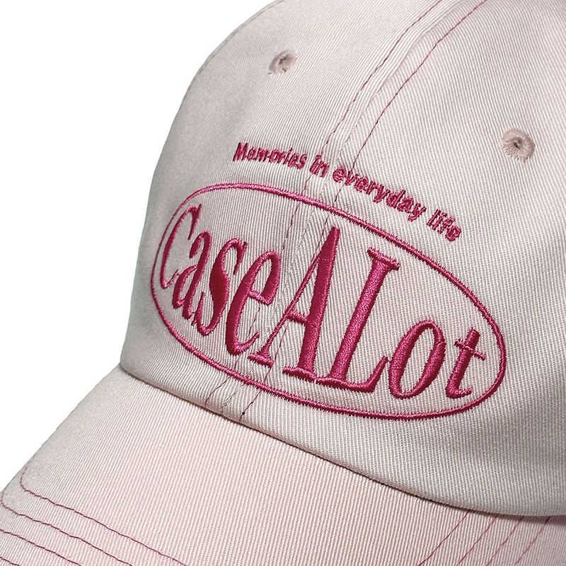 Circle logo ball cap - Pastel pink