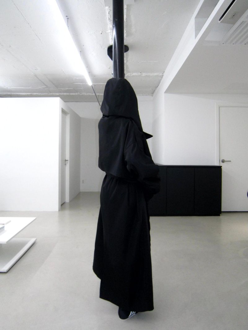 Maxi hood long trench