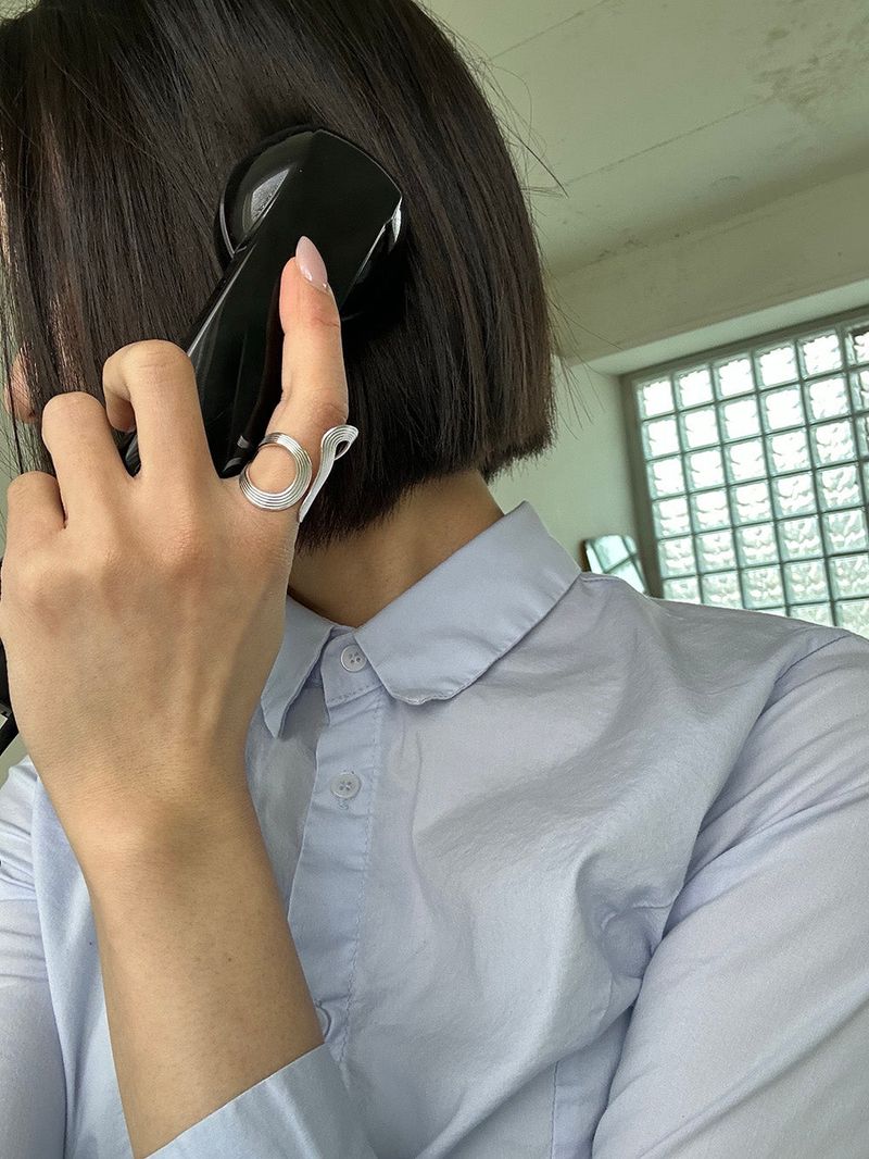 [925silver] Helix ring