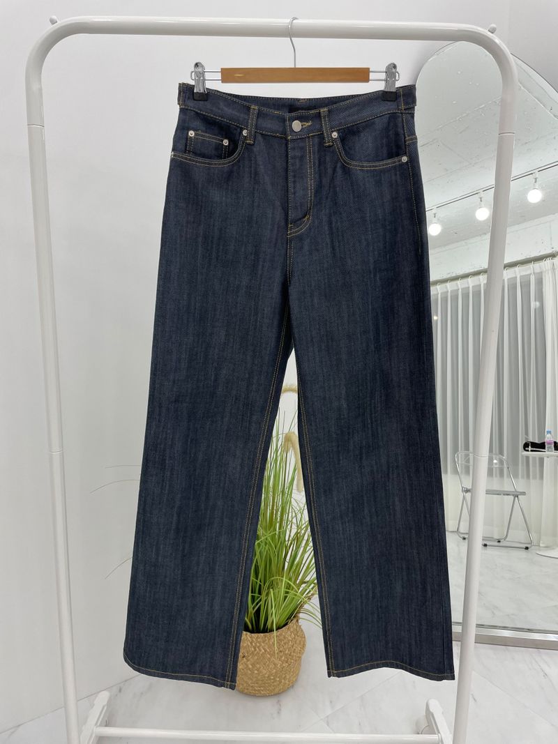 (PREMIUM)STEP BIJO DENIM PANTS(ONE COLOR)