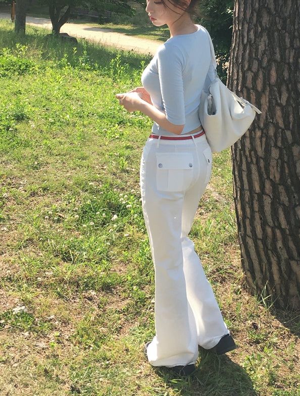 Siven Fudge Pocket Bootcut Pants