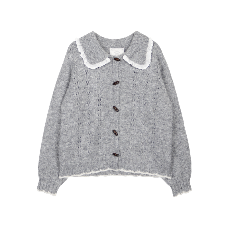 SOFT PUNCHING KNIT CARDIGAN