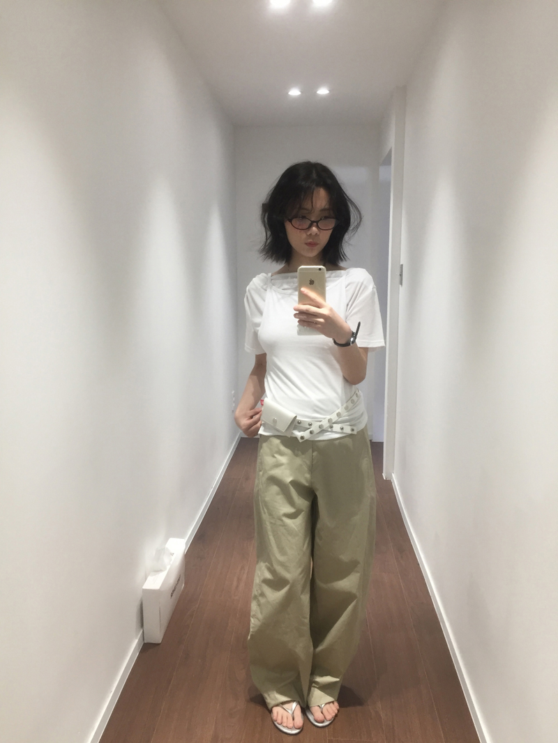 YWD SHIRRING T-SHIRTS (3color)