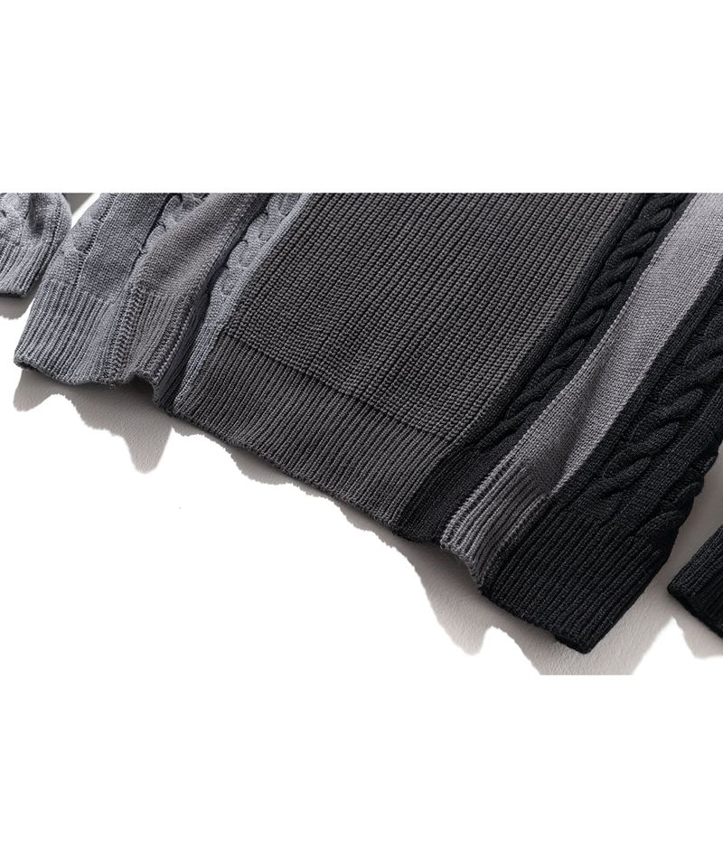 MULTIPLE INCISON CABLE KNIT MFONT002