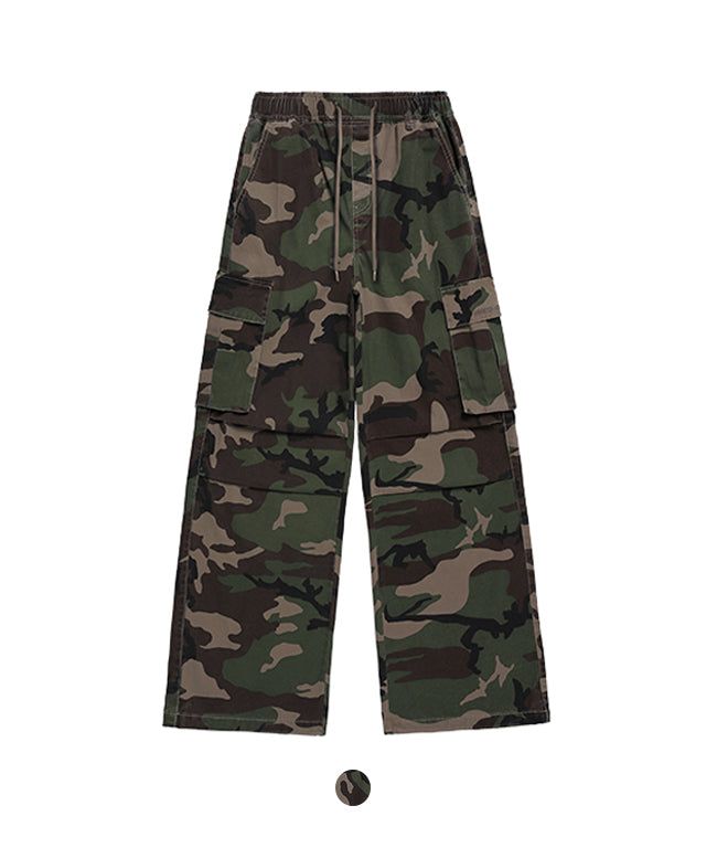 ODDSTUDIO（オッドスタジオ）の「パラスーツ ウォッシング ワイド コットン カーゴ パンツ / Parachute Washsing Cotton Wide Cargo Pants （パンツ）」
