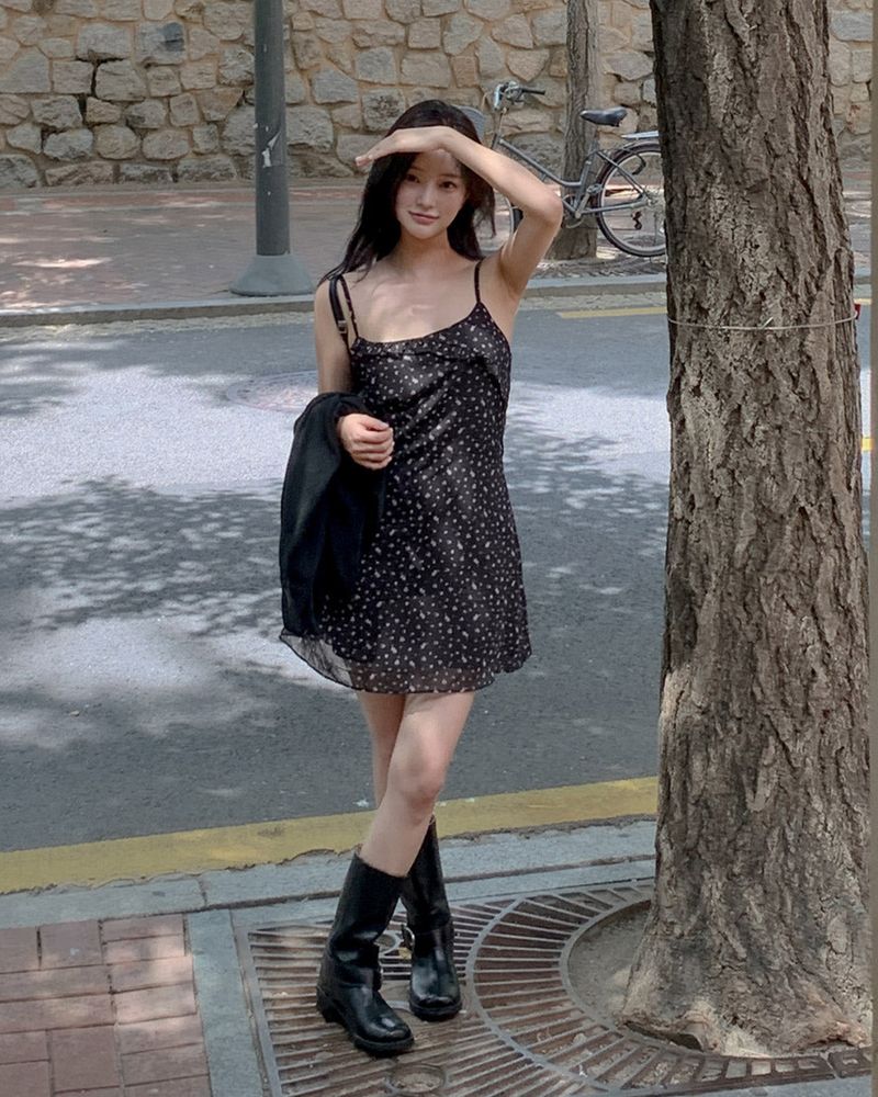 Flo flower mini dress