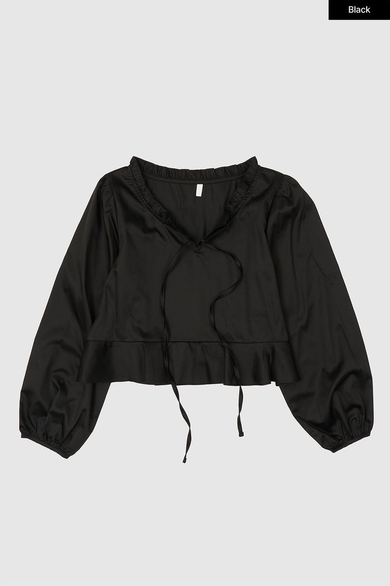 Mori satin blouse