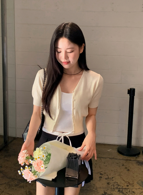 SP Crop Strap Cap Sleeveless (3color)