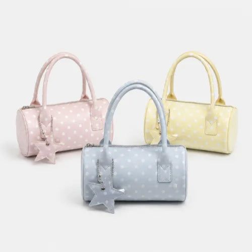 La mode MAQI（ラ モード マキ）の「Y2K ポルカドット ミニ ボストン トップハンドル クロスボディバッグ（バッグ）」