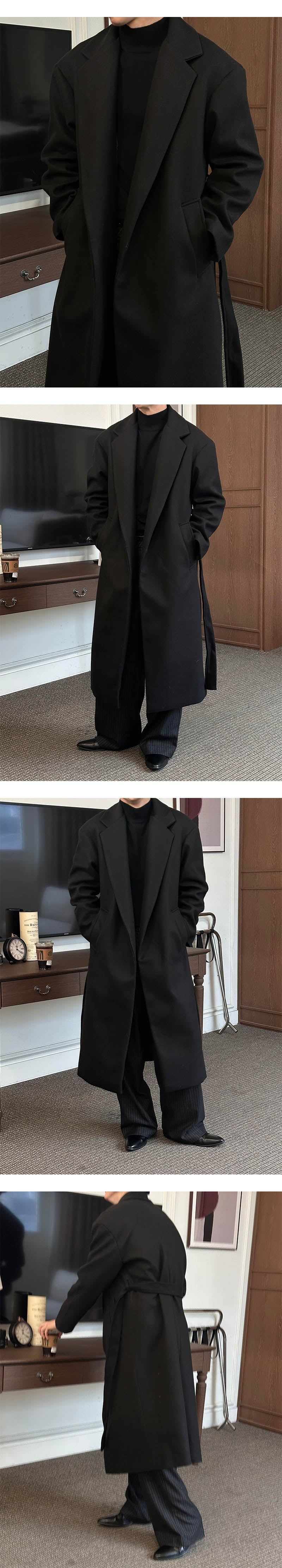 [F/W] Basic robe long coat(2color)