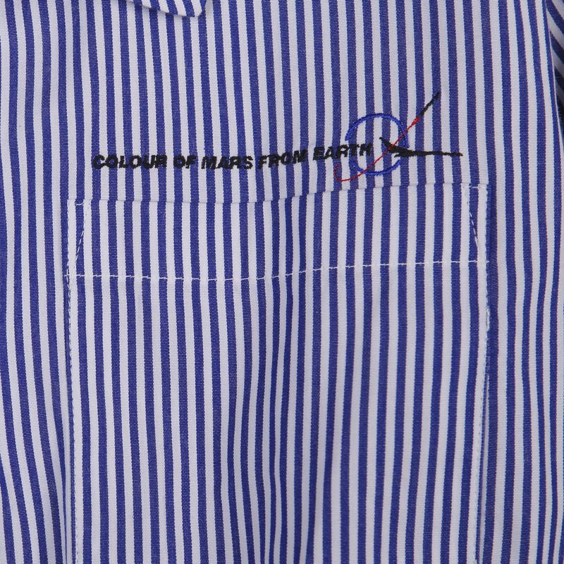 [UNISEX] Removable Strap Cropped Shirt (STRIPE)