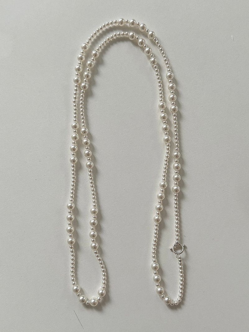 [925silver] Bubble pearl necklace