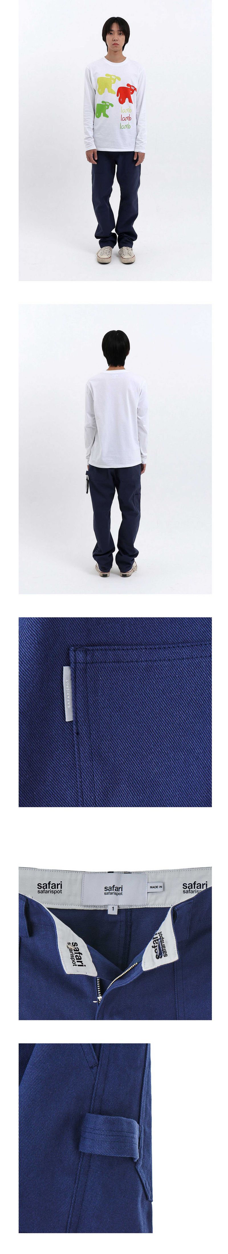 BASIC SAFARI CARPENTER COTTON PANTS (NAVY)
