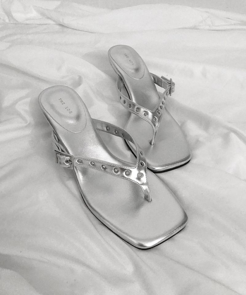 nova eyelet flip-flop (2colors)