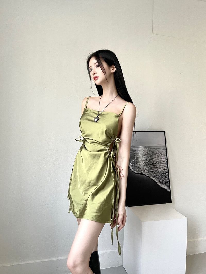 896. Hole satin mini ops (3color)
