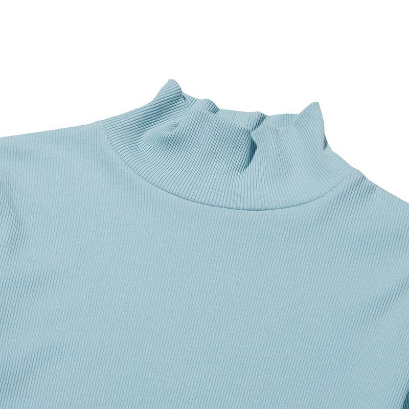 CHERRY BASIC HALF NECK T-SHIRT [LIGHT MINT]