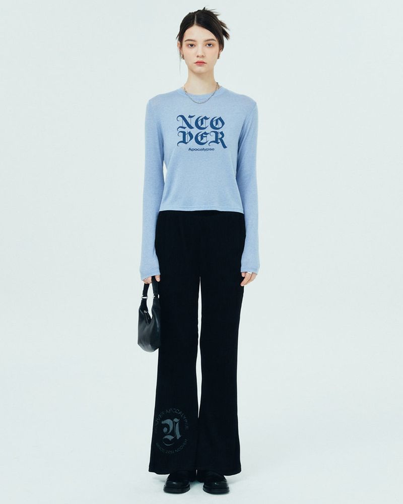 NCOVER ROMAN TYPO LONG SLEEVE-BLUE