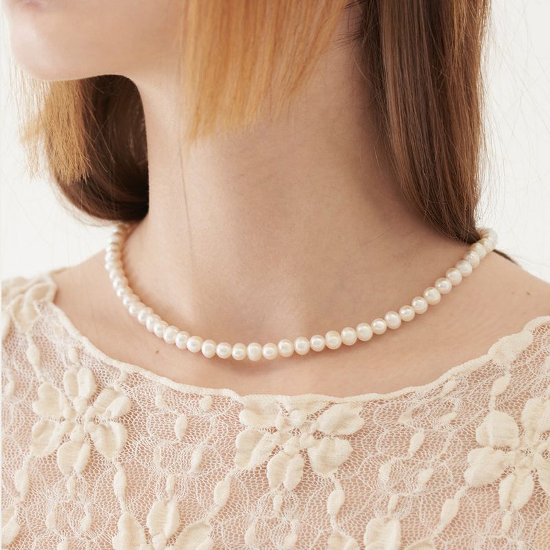 TMO BY 13MONTH(ティーエムオーバイサーティーンマンス)の「BASIC PEARL CHOKER (WHITE)(Accessories)」