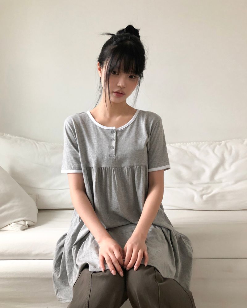 WONDER WONDER（ワンダーワンダー）の「Dason Henley Short Sleeve Dress（Dresses）」