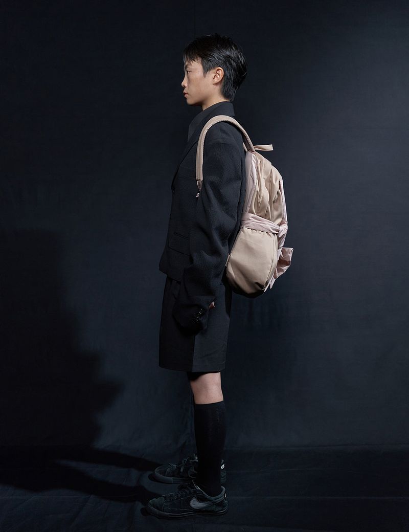 Knotted Backpack (Misty rose)