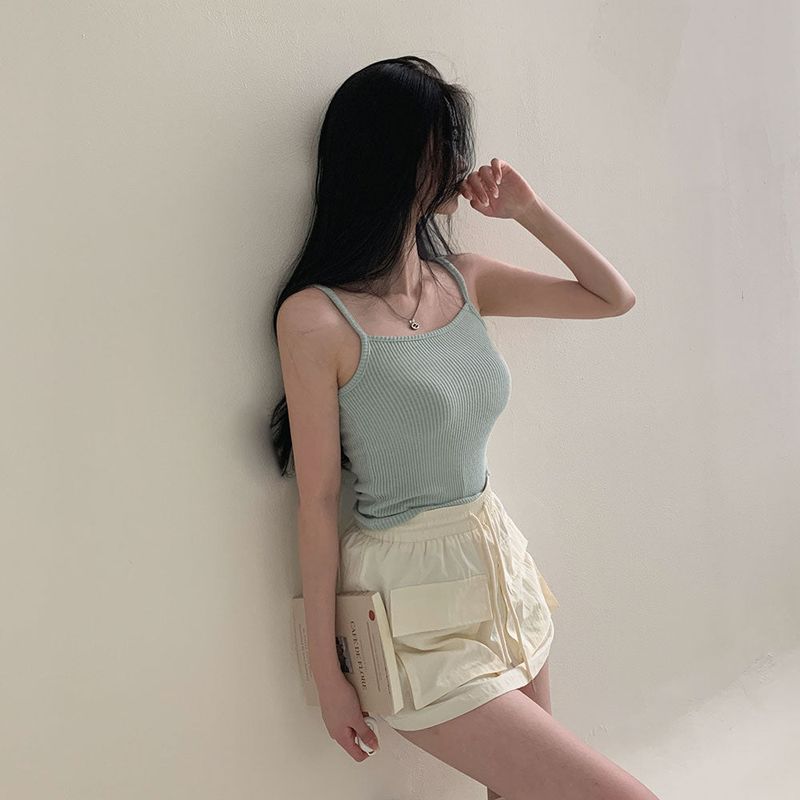 [BELLIDE MADE] CASTERA RIB KNIT CAMISOLE