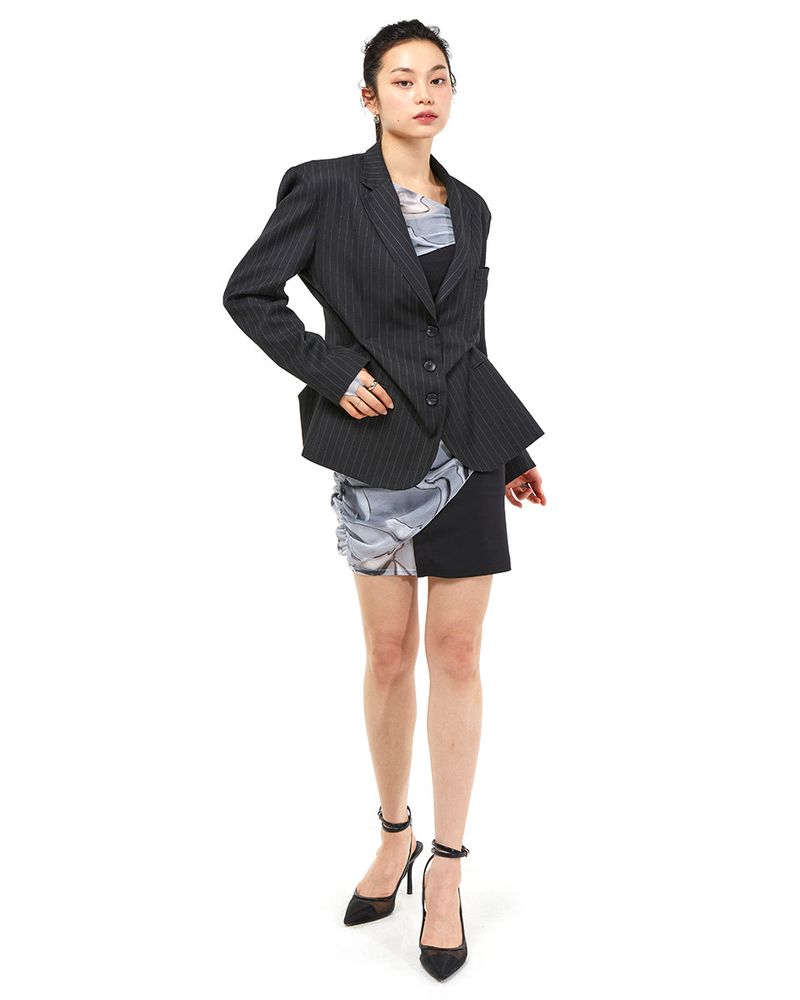 DOZI - Pinched Tailored Jacket _ Black