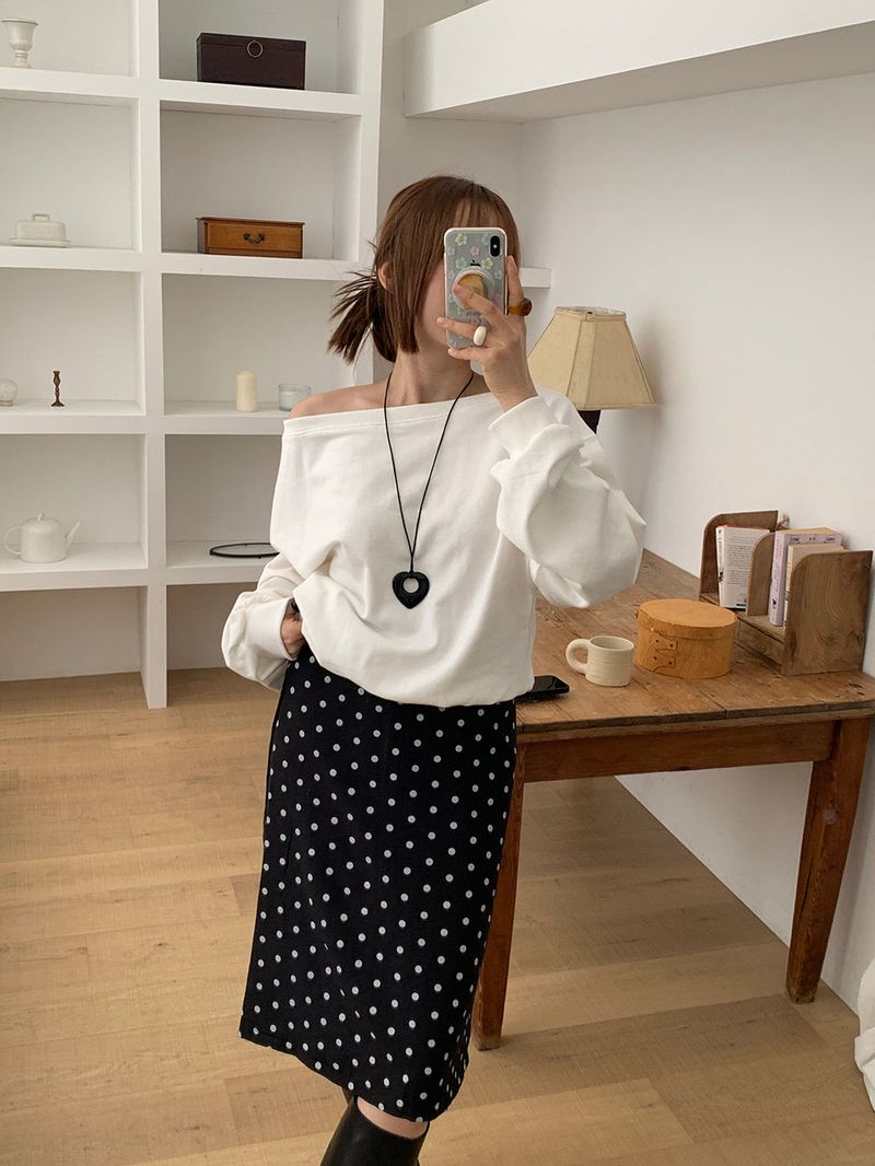 [MADE] Polyton Dot Skirt