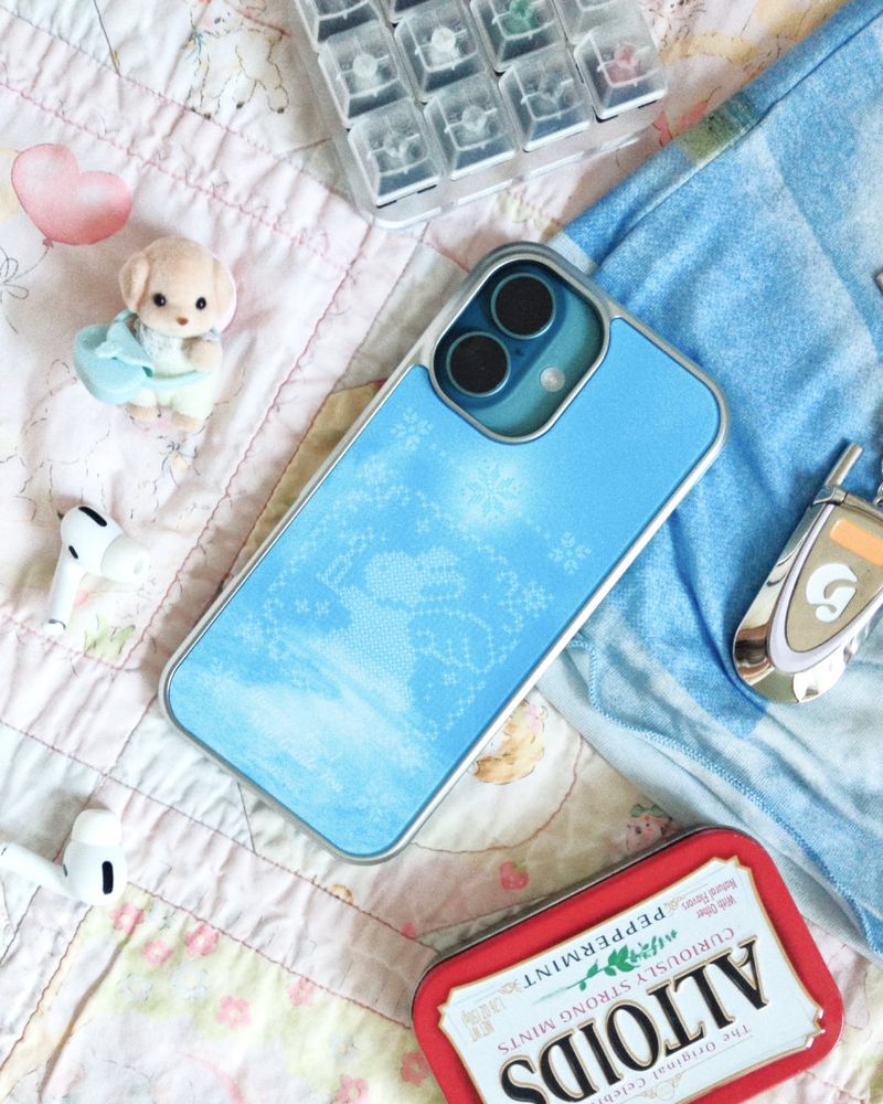 [+MagSafe] Bunny Angel - Blue | Bumper Case