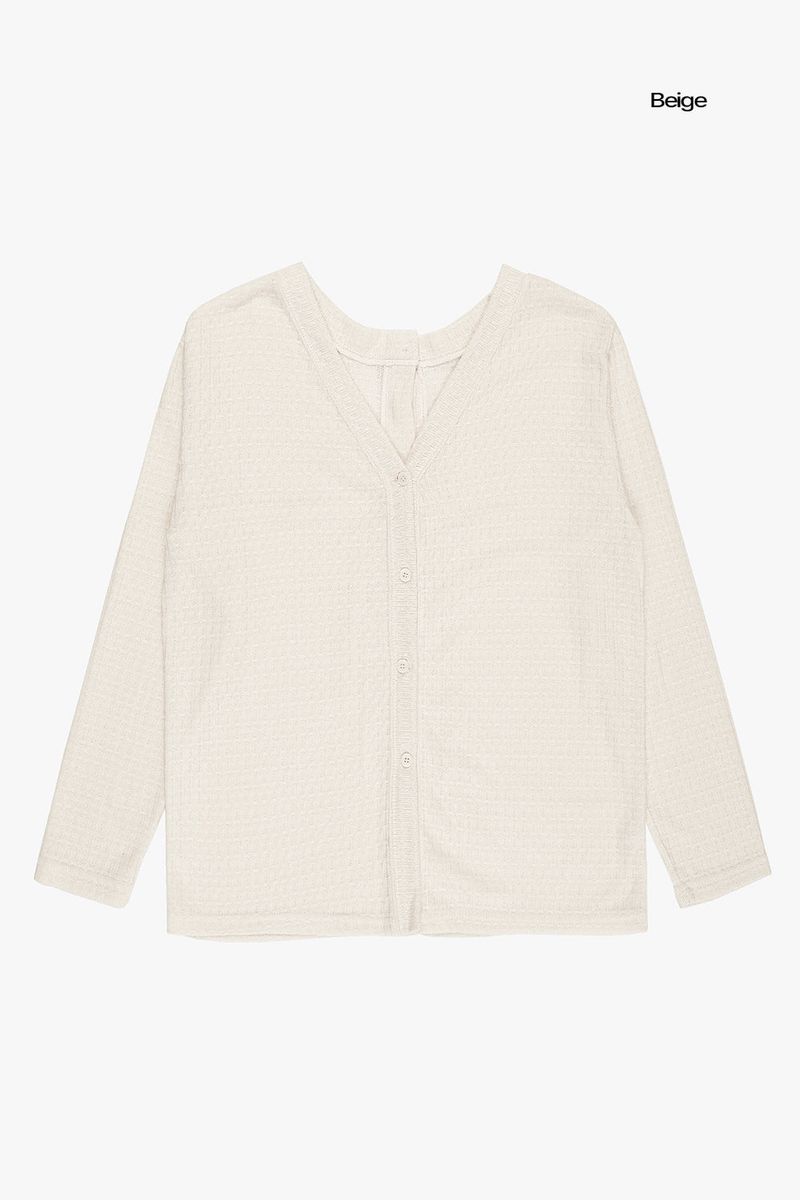 Muto loose two-way cardigan