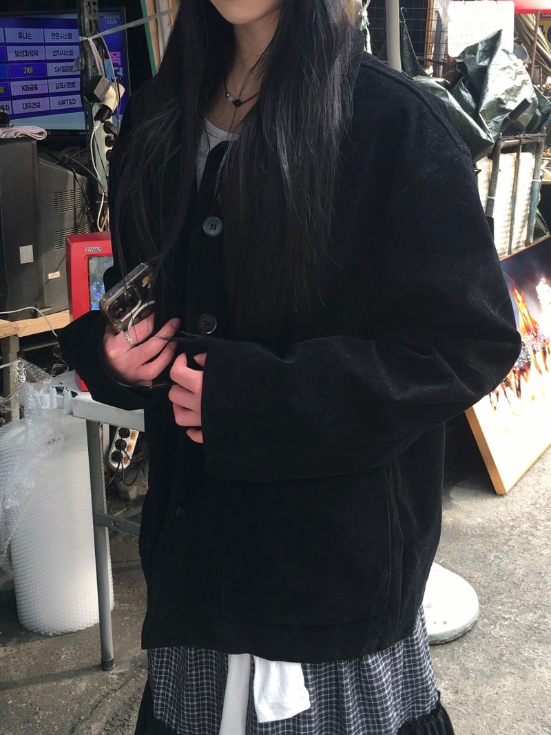 Retro Suede Trucker Jacket (3c)