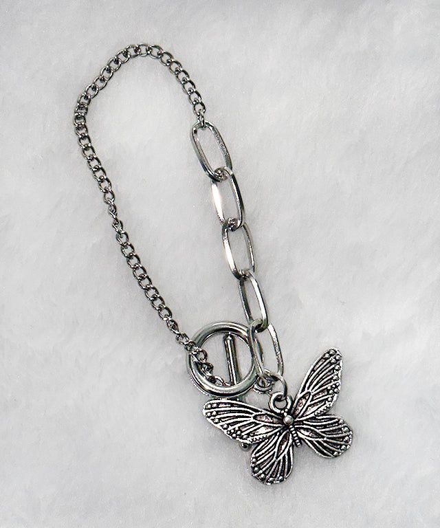 Butterfly Toggle Bar Bracelet