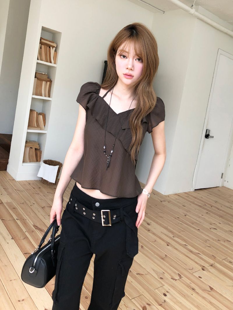 nobiyaka（ノビヤカ）の「Petal drift blouse（Tops）」