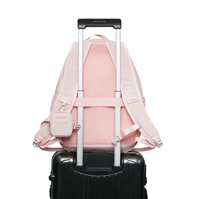 CARABINER MESH BACKPACK / PINK