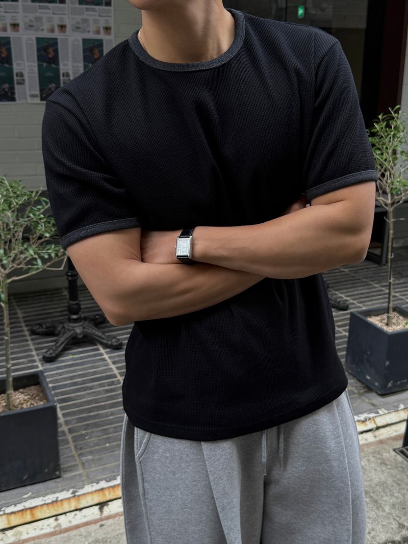 Fate waffle ringer short sleeve