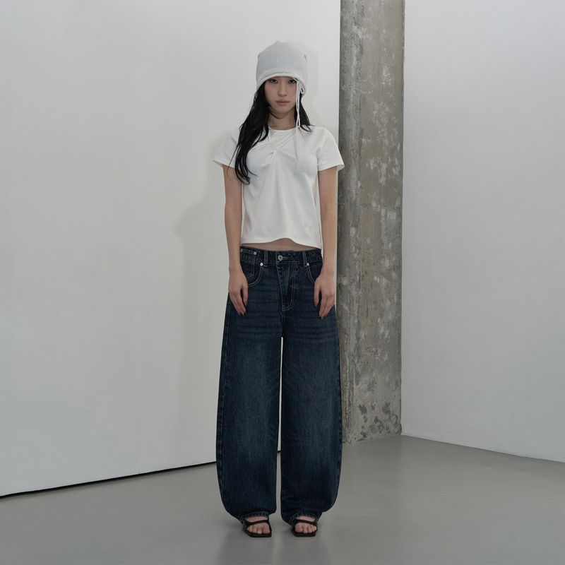 LONG STRING MESH BEANIE (WHITE)