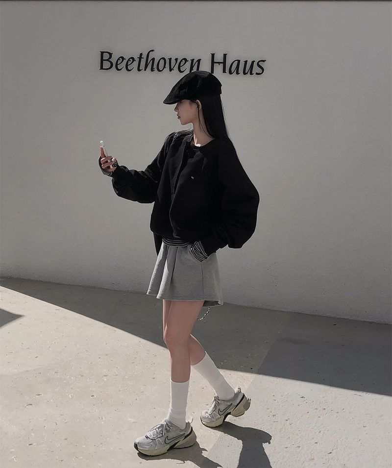 [Bellide made] Henry Neck, Raglan Overfit Trainer